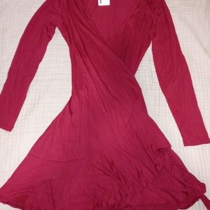 Meaneor Dress Burgundy